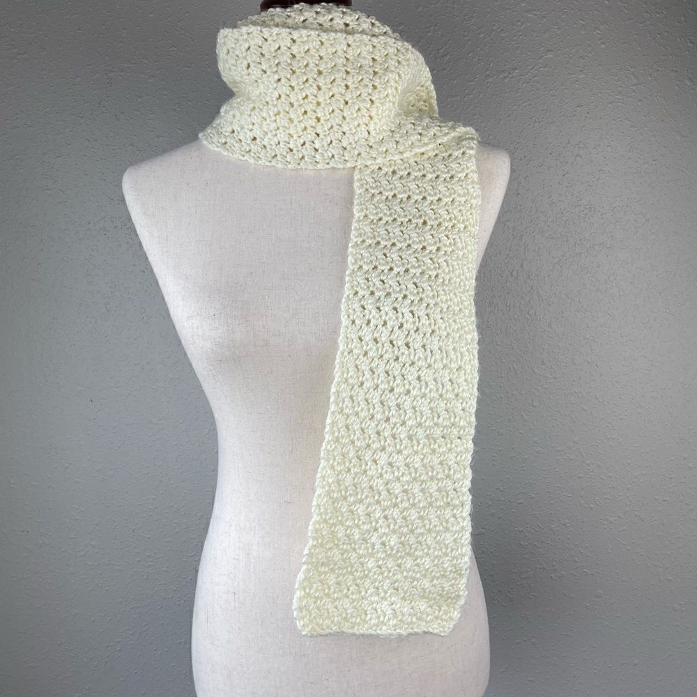 Cream Colored Scarf EUC